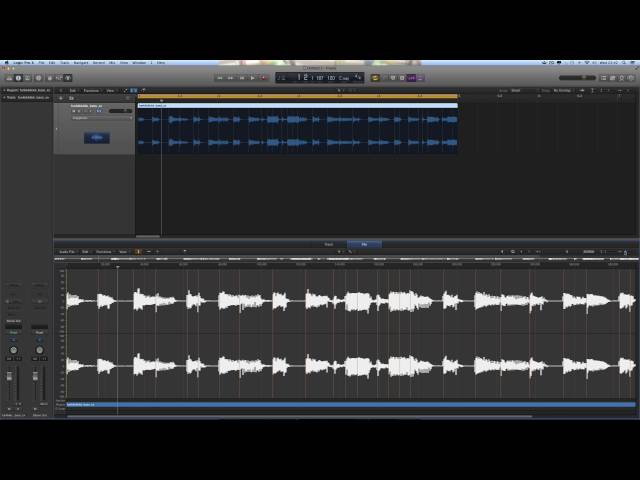 Logic Pro X tips 3 - Quantise & tighten audio (2)