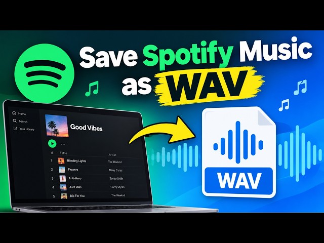 Save Spotify Music as WAV: How to Download Songs from Spotify to WAV  #youtube #spotify