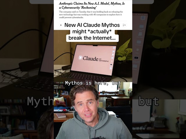 Claude Mythos hacks everything (they won't let you use it) #ai #claude #security