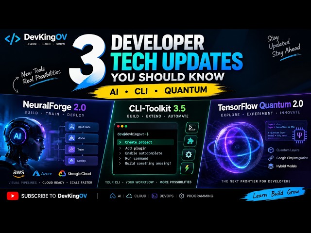 3 Developer Tools & Framework Updates You Should Know in 2026 | AI, CLI & Quantum