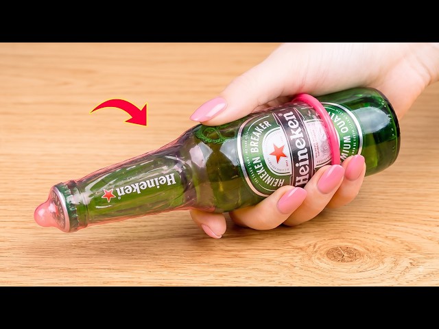 Once You Know This Secret, Put a Glass Bottle Without into a Condom Mold and doesn't know this!!