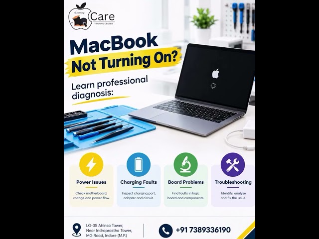 MacBook Not Turning On ⚡💻#macbook #appledeals #repaircenter #indore #trending #appleiphone #fyp