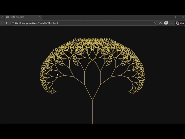 Fractal Tree in HTML & CSS ⚡ | Code Breaker#html #coding #css