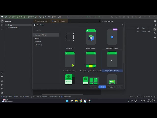 How to Create a New Project in Android Studio | Java Tutorial for Beginners