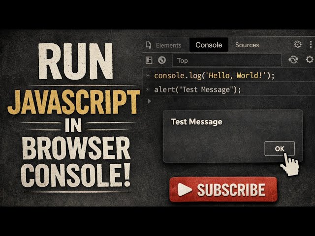 How to Run JavaScript Code in Browser Console | Beginner Friendly