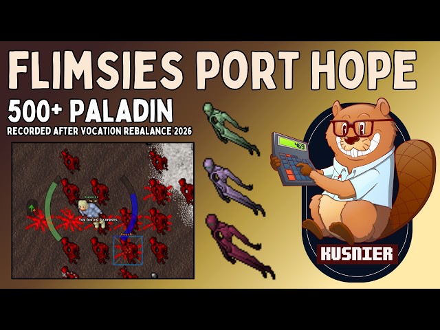Flimsies Port Hope -1 & -2 | 500+ Paladin | Tibia