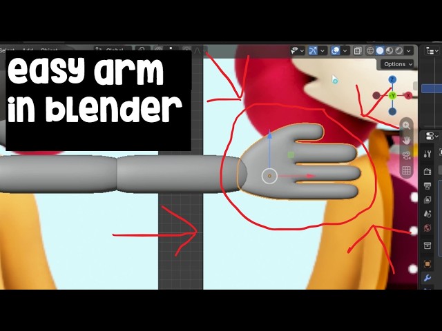 How to make arm in Blender