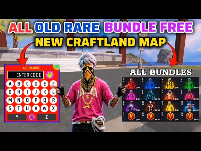 All Old Rare Bundles 100% Free 🤯 | New Craftland Map Code 2026