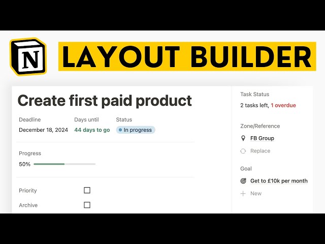 NEW! Notion Layout Builder: Everything You Need To Know