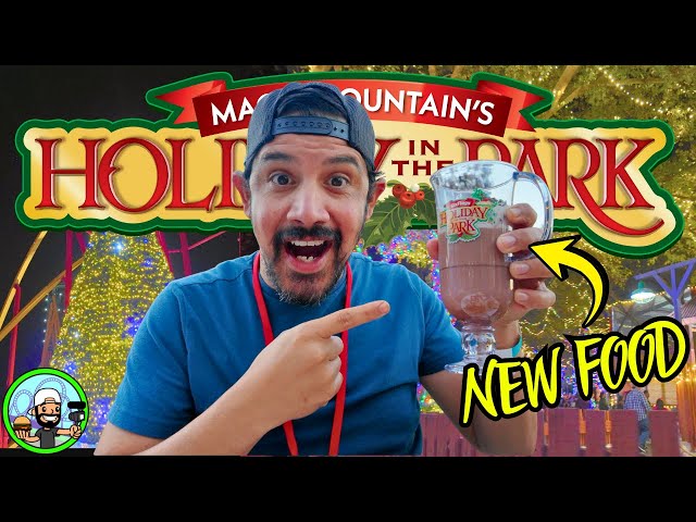 BEST NEW FOODS at Holiday in the Park 2025 | WHAT to EAT at Six Flags Magic Mountain