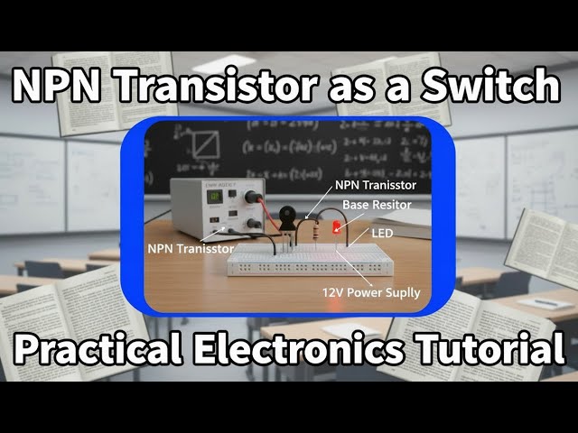 How to Use an NPN Transistor as a Switch | Practical Electronics Tutorial | HenryVolt