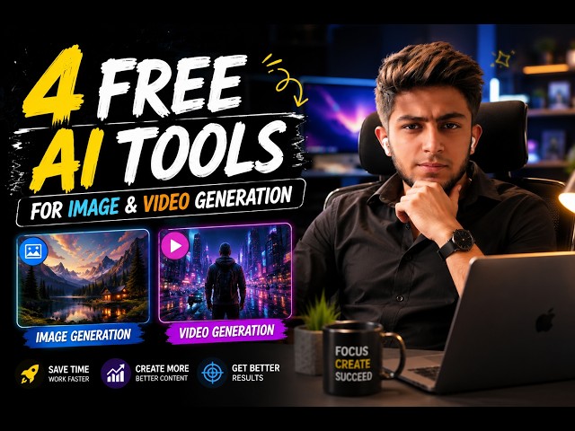 4 Best FREE AI Tools for Image & Video Generation (2026) | Create Amazing Content with AI