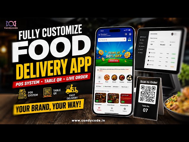 Candycode.in fully custom food delivery system 7050334400 #candycode #appdevelopment 