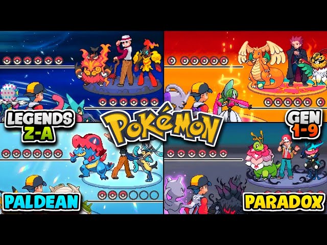 New COMPLETED Pokemon NDS Rom Hack With Legends ZA Megas, Gen 1-9, Paradox Forms, QOL Updates & More