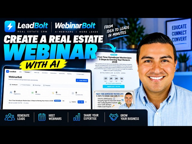 Turn Webinars Into Real Estate Leads With AI