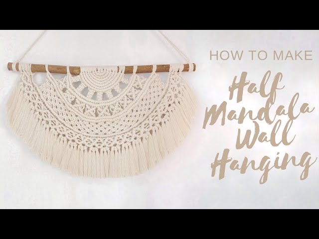 Half Mandala Wall Hanging 06 | Advanced Macrame | Semi Circle Wall Hanging | Macrame Tutorial