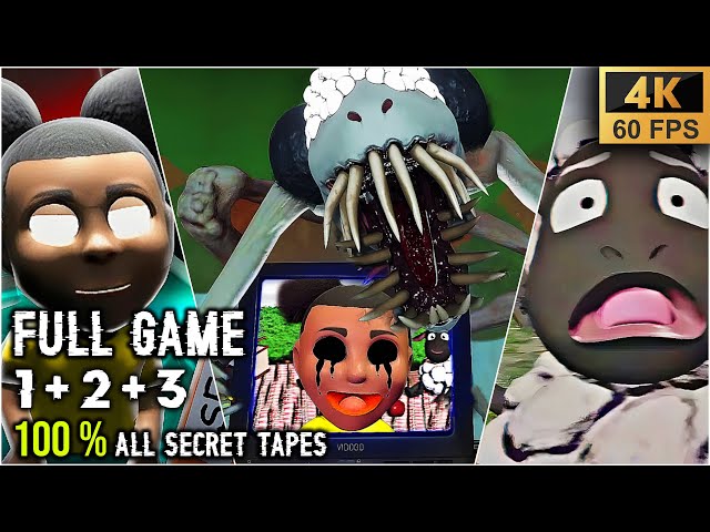 AMANDA THE ADVENTURER 1 + 2 + 3 FULL Game 100% All Secret Tapes - TRUE ENDING (4K 60fps)