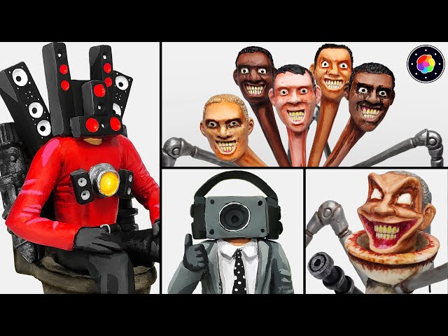CREANDO SKIBIDI TOILET y es muy PERTURBADOR! (Titan Speakerman, Hydra Toilet y...) #3 | Plastilina