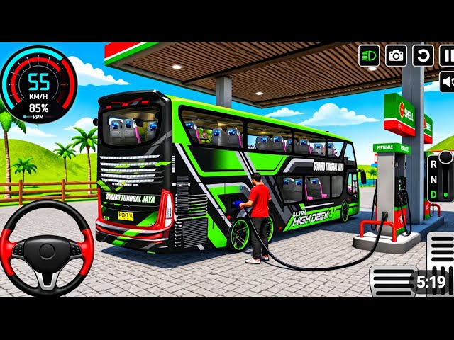 Bus Driving Game 2026 3D: Challenging city bus driving simulator passenger pickup -androide