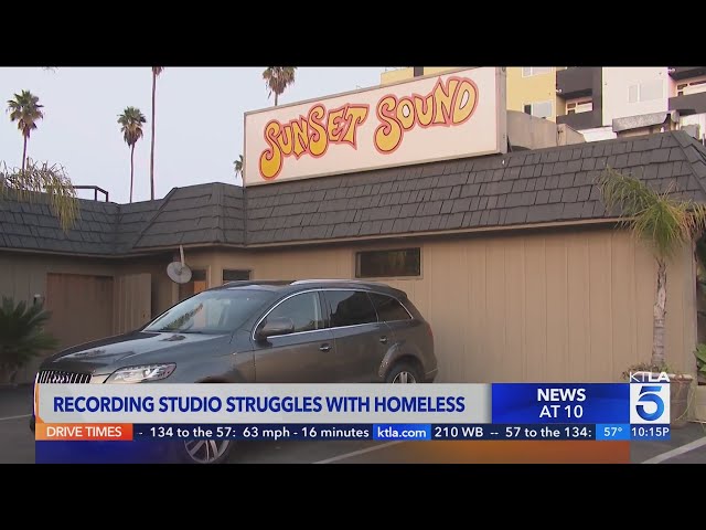 Iconic recording studio struggling due to homelessness in area