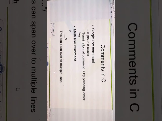 comments in c programming for problem solving using c lab viva questions