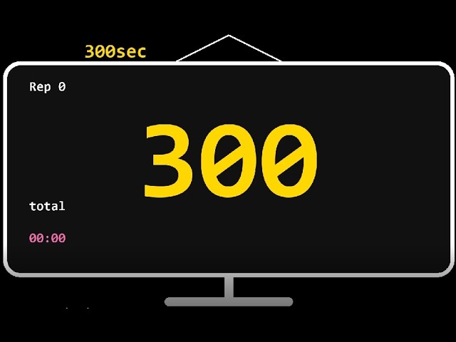[Timer]300 Sec (5 Min) 1 Hour Loop Timer - Pomodoro, Gaming & Stretch Breaks