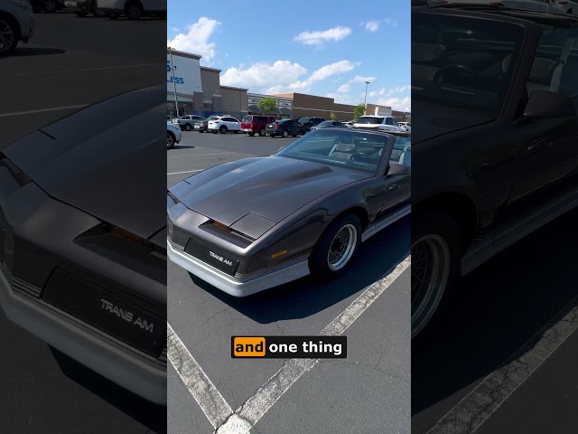 I Never Thought I’d Still See a Real Pontiac Trans Am in the Wild 🔥