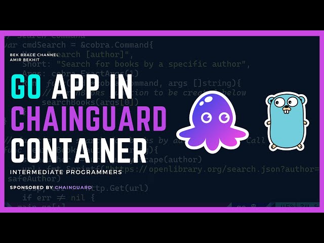 Build and containerize Books App with GO and Chainguard #golang #chainguard #docker @chainguard