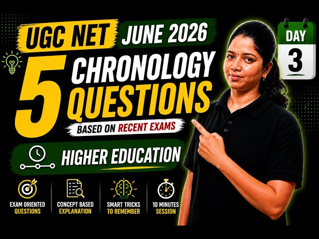 UGC NET June 2026 | 5 Chronology Questions | Higher Education | Day 3 | LETS CRACK NET