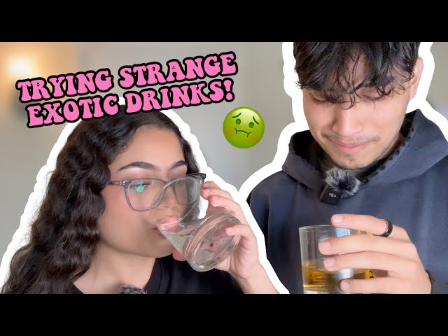 TASTE TESTING STRANGE EXOTIC DRINKS! 😱👀🩷