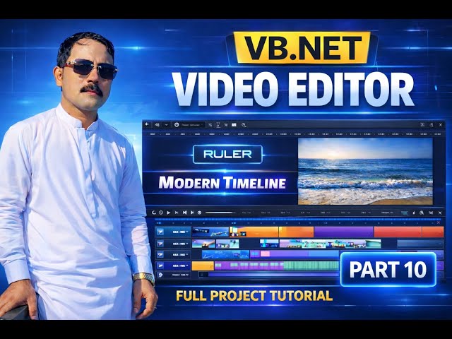 How to Create Timeline Ruler in VB.NET 🎬 | Video Editor Project Part 10 | 2026