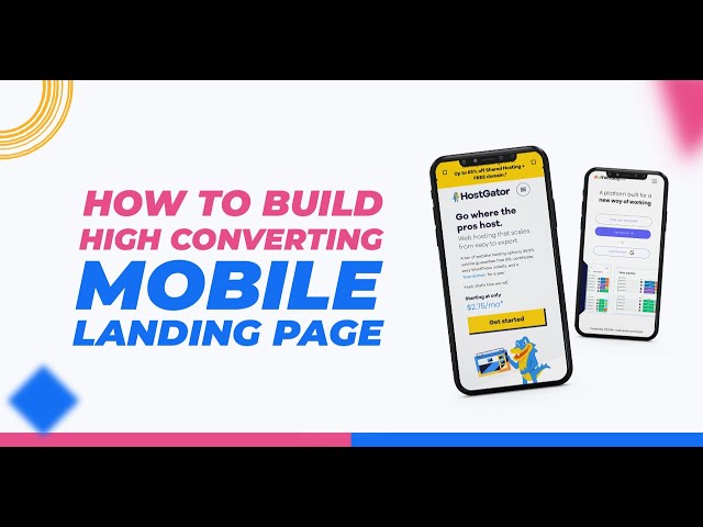 How To Build High Converting MOBILE Landing Pages!