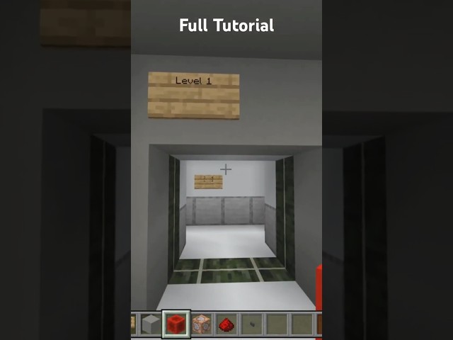 A realistic teleporting elevator using command blocks #minecraft #commandblock #tutorial