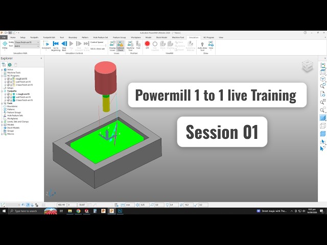 AutoDesk Powermill Live Training 2026 | Session 01