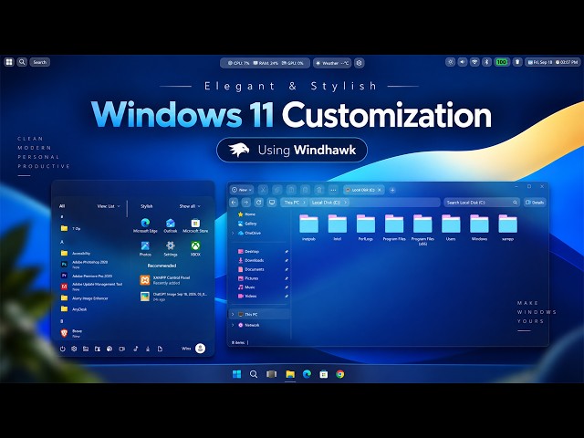 Elegant & Clean Windows 11 Customization With Windhawk