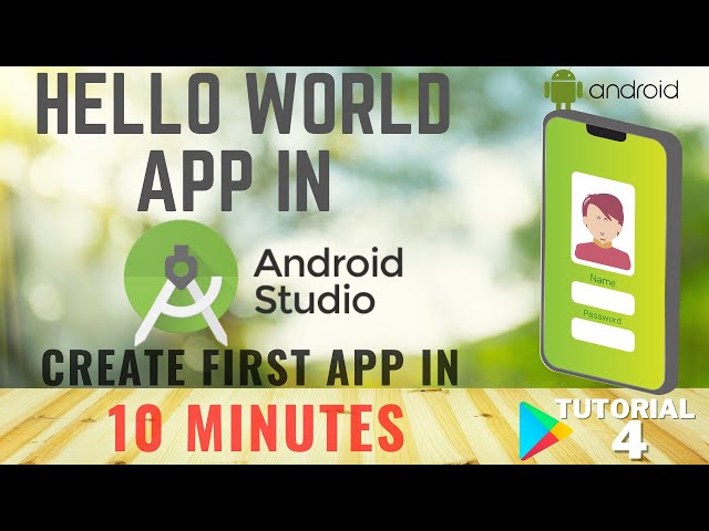 How to create Android App in Android Studio under 10 Minutes for Beginners | Tutorial-4