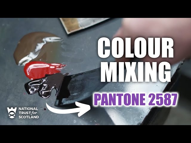 Colour Mixing ASMR | Pantone 2587 | Satisfying Letterpress Printing at Robert Smail’s