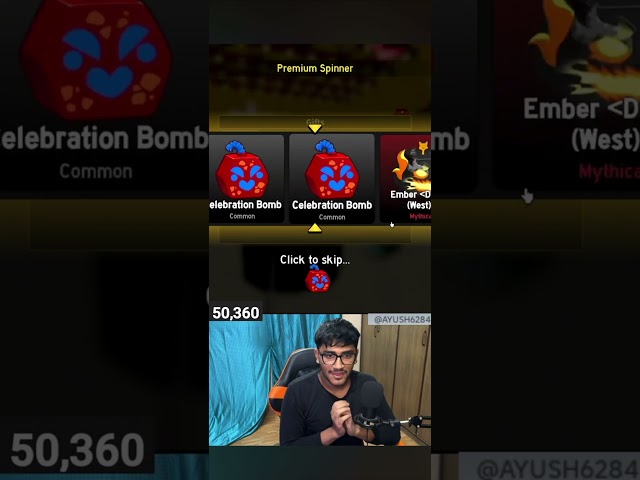 10x luck in new gacha in blox fruits 🔥🔥 #roblox #bloxfurit #dragonfruit #bloxfruits