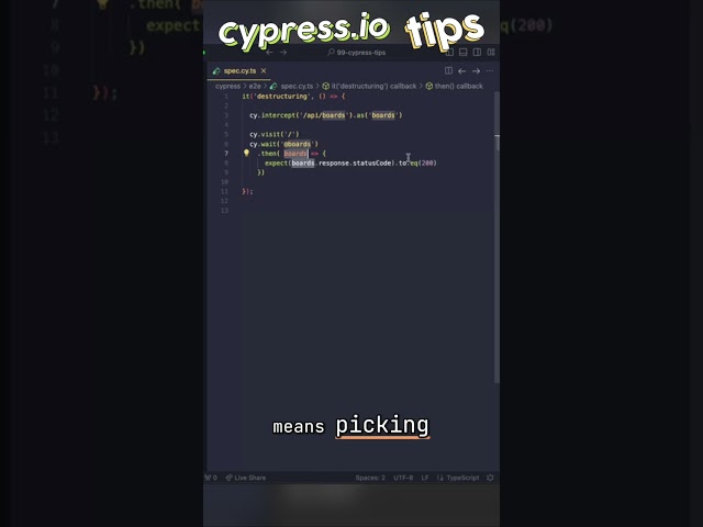 Deconstructing Requests: Streamline Tests with Destructuring #shorts