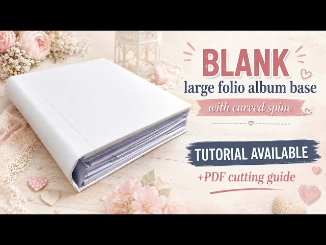 Make This Stunning Folio Album Base with curved spine from Scratch