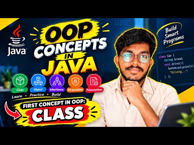 BASIC CONCEPTS OF OOPs IN JAVA #oopsconcept #javaprogramming EXPLAIN IN TELUGU