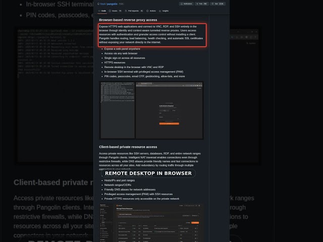 Pangolin: self-hosted remote access without opening a port