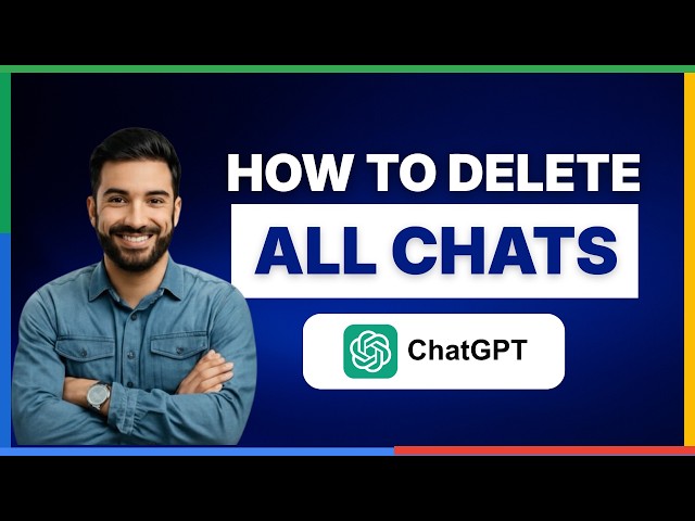 How to delete all chats in ChatGPT[2026 Full Guide]