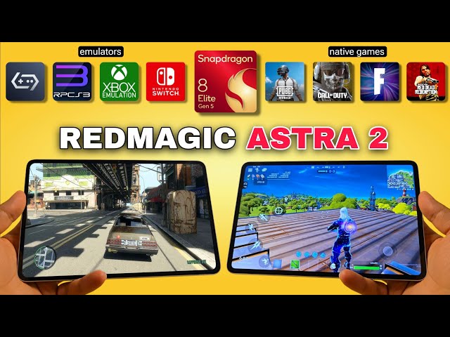 REDMAGIC ASTRA 2 Gaming Test - GameHub, Switch Emulator, PUBG, Fortnite, COD