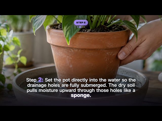 How to Bottom Water Houseplants Correctly