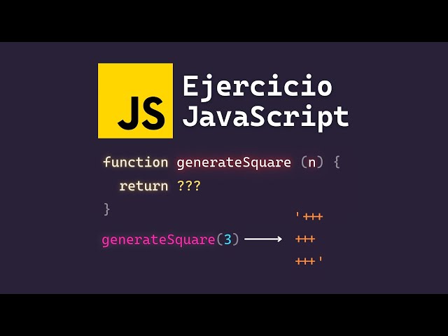 🧨 JavaScript Exercise: Create an N-dimensional square using symbols +