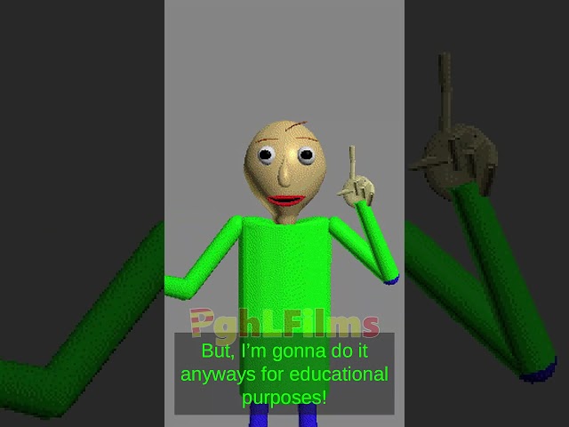 Baldi puts Bleach in his eyes, but Baldi is voiced by mystman12 #baldisbasics #shorts