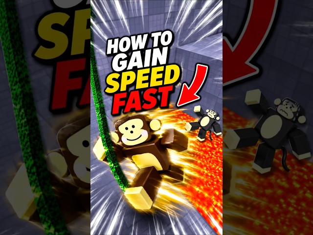 How to get speed FAST in speed monkey escape #roblox