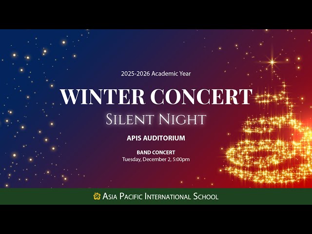 APIS Seoul HS and MS Band Winter Concert 2025-2026