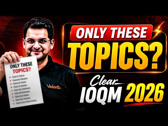 IOQM 2026: Minimum Topics You Must Master to Clear the Exam | Abhay Sir | VOS